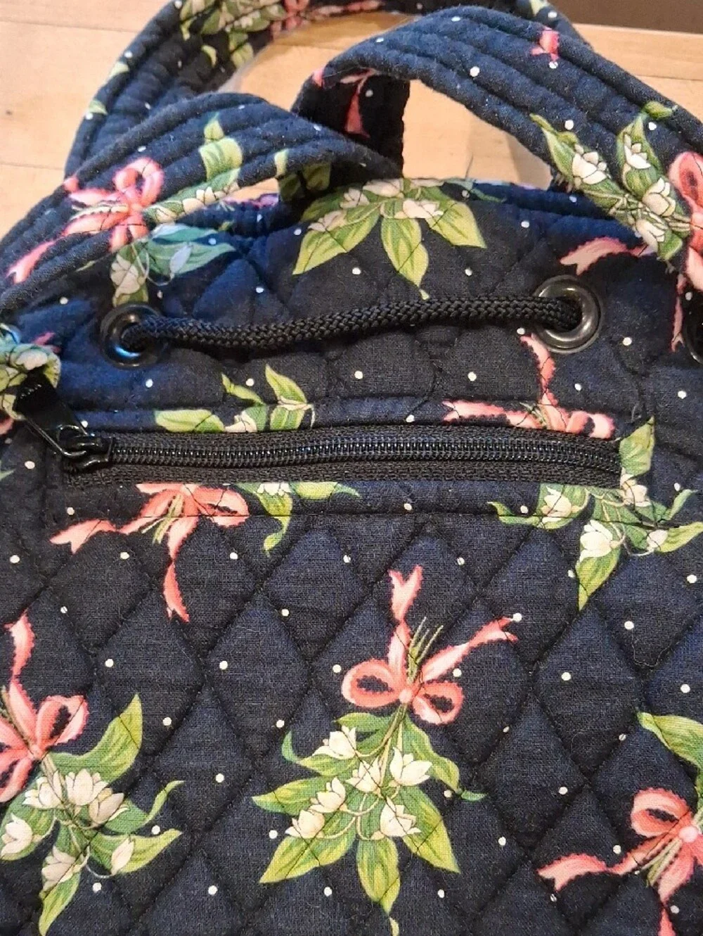 Vera Bradley 2004 New Hope Small Backpack And Purse Set